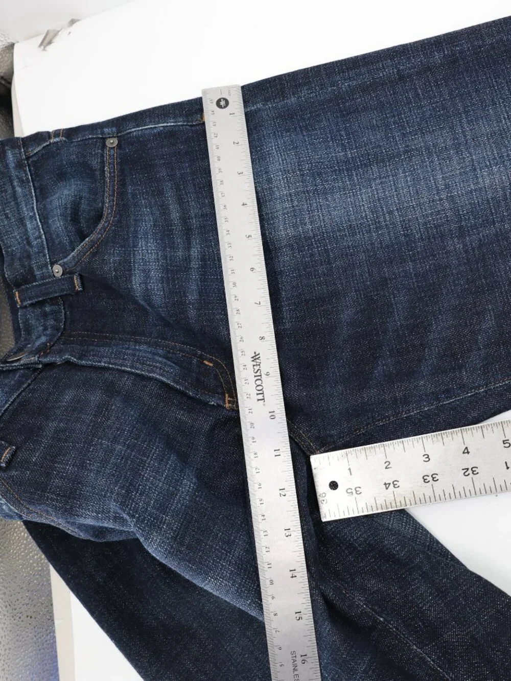 Citizens of Humanity Jeans Mens 33 L33.5 Blue Sid Straight Fit Denim Made in USA